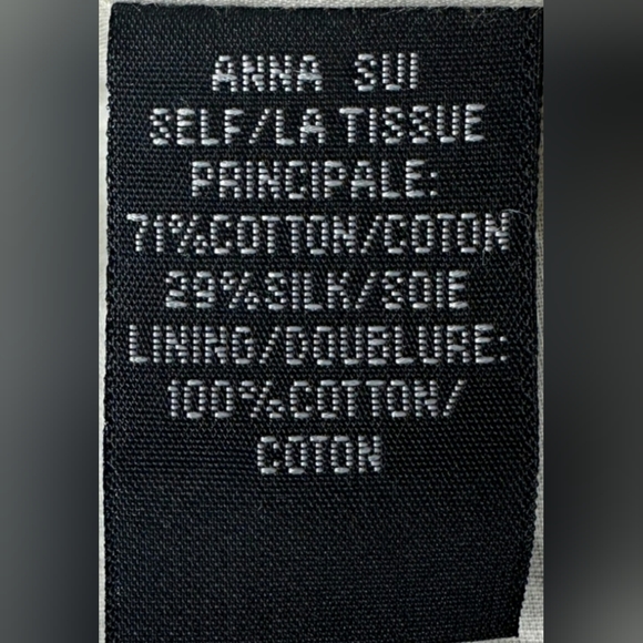 ANNA SUI Shadow Vine Border Print Dress Spring 2007 Runway Show Size 4 - Picture 5 of 6